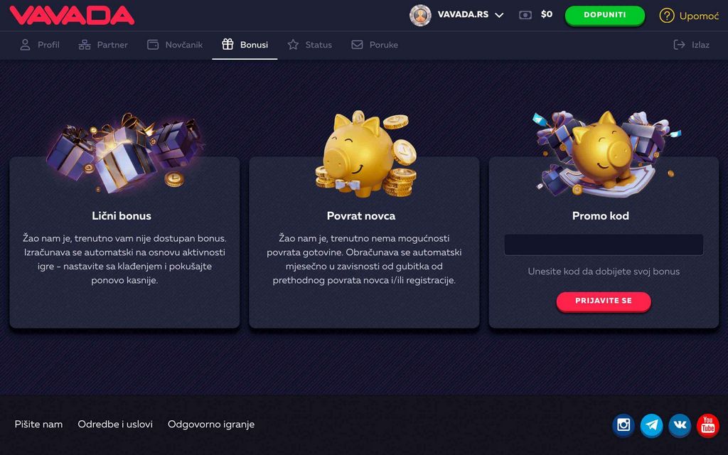 Преимущества и специальные предложения онлайн-казино VAVADA